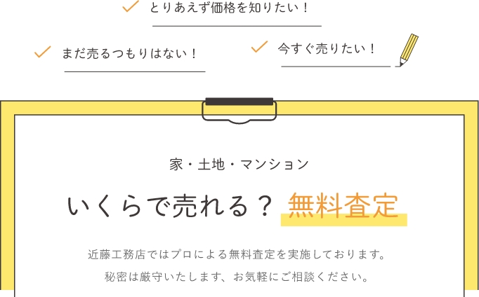 家・土地・マンションいくらで売れる？無料査定